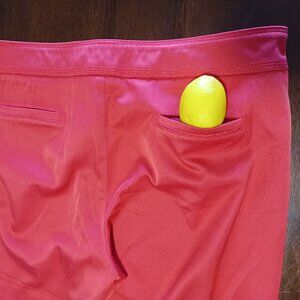 Zac & Rachel Red Women‘s Size 16 zip front capris pants